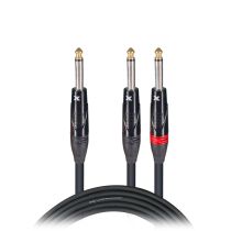 Prox PRXCPYP10X10 10PCS 10 Ft. 1/4" TS-M to Dual 1/4" TS-M High Performance Audio Cable