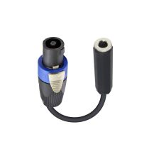 Prox PRXCSQF 6" Speaker Twist connector Male  to 1/4" TS-F Female High Performance Speaker Cable