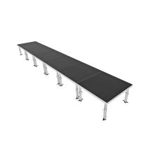 Prox PRXSU24X4PKG StageOne 24' x 4' Ft. Portable Stage Package - Includes 6x Decks with Telescoping 16-22" Adjustable legs