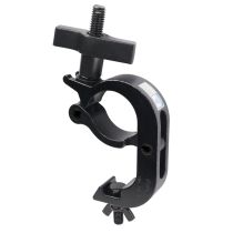 Prox PRTC5HBLK Aluminum Pro Slim Hook Style M10 Clamp with Big Wing Knob for 2" Truss Tube Capacity 330 Lbs. Black Finish