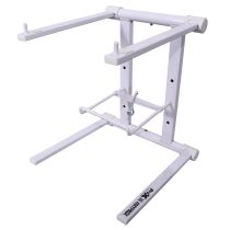 Prox PRTLPS600WHITE XO DJ Foldable Laptop Stand with Carrying Bag - White