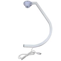 Prox PRXMB20STAND White 20" Mirror Ball Free-Standing Hook with 1 RPM Motor
