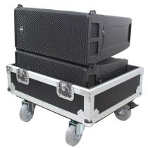 Prox PRXRCFHDL6ALAX2W Line Array Flight Case for 2 RCF HDL6-A HDL26-A Speakers W/Wheels