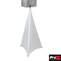 Prox PRXSP2SCW Lycra Cover Scrim for Speaker Tripod or Lighting Stand  2 Sided - White