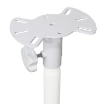 Prox PRXSSMPWH Speaker Stand Mounting Plate In White for Speakers and Moving Head