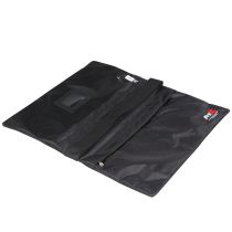 Prox PRXBSANDBAG50 50lb Capacity Black Double Zipper Saddlebag Sandbag - Empty