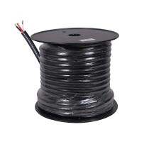 Prox PRXC412100X2 2PCS 100 Ft. 12 Gauge AWG 4 Conductor Audio Speaker Wire Cable 100 Feet Copper Black Finish