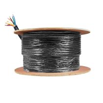 Prox PRXC812500 500 Ft. 12 Gauge AWG 8 Conductor Audio Speaker Wire Cable 500 Feet Copper Black Finish