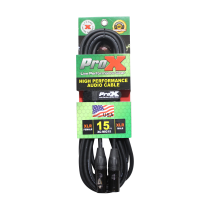 Prox PRXCMIC15X50 50PCS 15 Ft. Balanced XLR3-F to XLR3-M High Performance Microphone Cable