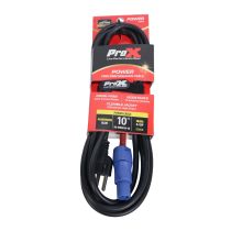 Prox PRXCPWCE1410 10 Ft. 14 AWG High Performance Power Cord NEMA 5-15 Edison to Blue Male for Power Connection compatible devices