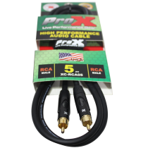 Prox PRXCRCA05 5 Ft. High Performance Audio Cable RCA to RCA
