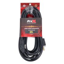 Prox PRXCTR1FE1225 25 Ft. 12AWG 120VAC Male Edison NEMA 5-15P to Powerkon for Power Connection compatible devices