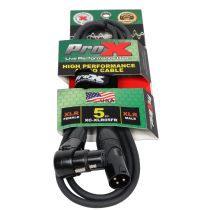 Prox PRXCXLR05FR 5' Ft High Performance Right-angle XLR-F to XLR-M Audio Balanced Cable