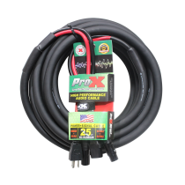 Prox PRXCXLREC25 25 Ft. XLR Audio + Edison to IEC Power Cable for PA DJ Speakers