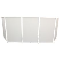 Prox PRXF5X3048W 5 Panel - White Frame DJ Facade W-SS Quick Release 180Â° Hinges