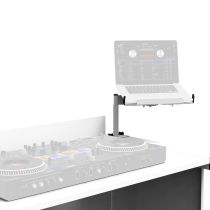 Prox PRXFHB3LSWH WHITE Universal Side Laptop Shelf Mounting Stand for B3 DJ Table Workstation by Humpter