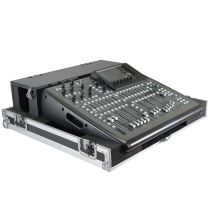 Prox PRXSBX32CDHW ATA Digital Audio Mixer Flight Case for Behringer X32 Compact Console with Doghouse compartment and Caster wheels