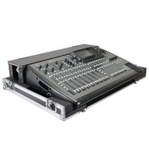 Prox PRXSBX32DHW ATA Digital Audio Mixer Flight Case for Behringer X32 Console with Doghouse compartment and Caster wheels