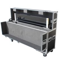Prox PRXSLCD5570WX2 Universal Case for Flat Panel Monitor LED-LCD-Plasma TV Dual  55" to 70" Adjustable Flight Case W-4 Inch Casters