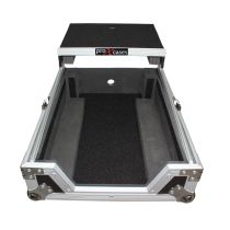 Prox PRXSM12LT Mixer ATA Flight Hard Case for Large Format 12" Universal DJ Mixer with Laptop Shelf
