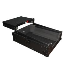 Prox PRXSDJMS9LTBL Flight Case for Pioneer DJM-S9 & DJM-S7 Mixer with Sliding Laptop Shelf | Black on Black