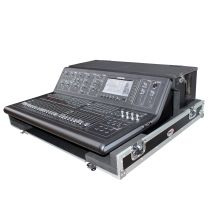 Prox PRXSMIDM32DHW ATA Digital Audio Mixer Flight Case for Midas M32 Console with Doghouse compartment and Caster wheels