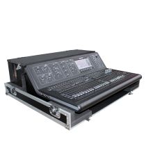 Prox PRXSMIDM32DHW ATA Digital Audio Mixer Flight Case for Midas M32 Console with Doghouse compartment and Caster wheels