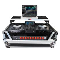 Prox PRXSPRIME2LT ATA Flight Case For Denon PRIME 2 DJ Controller with Laptop Shelf