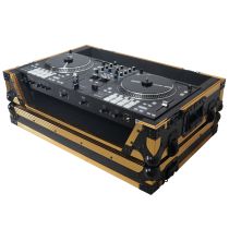 Prox PRXSRANEONEWFGLD ATA Flight Style Road Case for RANE ONE DJ Controller with Wheels Limited Edition Gold