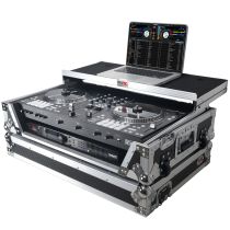 Prox PRXSRANEONEWLT Flight Case For RANE ONE DJ Controller with Sliding Laptop Shelf, 1U Rack, and Wheels