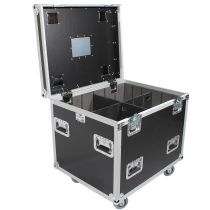 Prox PRXSUTL243030WMK2 TruckPax Utility ATA Flight Case Truck Storage Road Case with Dividers Tray and 4" in casters â€“ 24"x30"x30" Ext