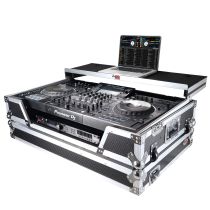 Prox PRXSXDJXZWLT ATA Flight Case For Pioneer XDJ-XZ DJ Controller with Laptop Shelf 1U Rack Space and Wheels