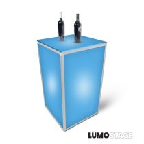 Prox PRXSA2X242 Lumo Stage Acrylic Stage 2'x2'x42" Platform Cube Light Box Section for Disco Style Dance Floor