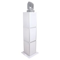 Prox PRXSAPILLAR6FT Lumo Stage Acrylic Pillar 6' Column Cube Section Display Pedestal and Base for LED DJ Stage Lighting Dance Floor