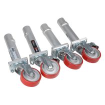 Prox PRXSQ16W StageQâ„¢ Locking Staging 16" Height Stage Legs with 5" Rubber Steel Casters | Set of 4