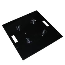 Prox PRXTBP2424S 24" Steel 8mm Truss Base Plate for F34 F32 F31 Conical Square Truss with Connectors Black Finish