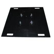 Prox PRXTBP3636S 36'' Steel 10mm Truss Base Plate for F34 F32 F31 Conical Square Truss with Connectors - Black Finish