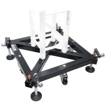 Prox PRXTGSBMK3 Universal Vertical Tower Truss Ground Support Base on Wheels with Leveling Jacks for F34, F44 and 12" Bolt truss