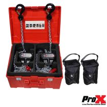 Prox PRXTMCH1TX230FT Pair 1 Ton Manual Chain Hoist with 30 Ft (9 M) Chain for Stage Truss roof system and line array speakers