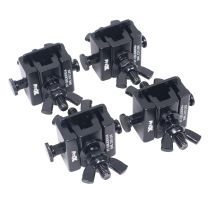Prox PRXTQSLIDERX4 Set of 4 Quick Release Sliding Truss Clamp Mounting Adapters ideal for Fastening Moving Heads