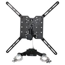 Prox PRXTMEDIAMOUNT Universal 32" to 80" TV Bracket Clamp with Vesa Mounting Bracket for F34 F32 12" Bolt Truss or Speaker Stands