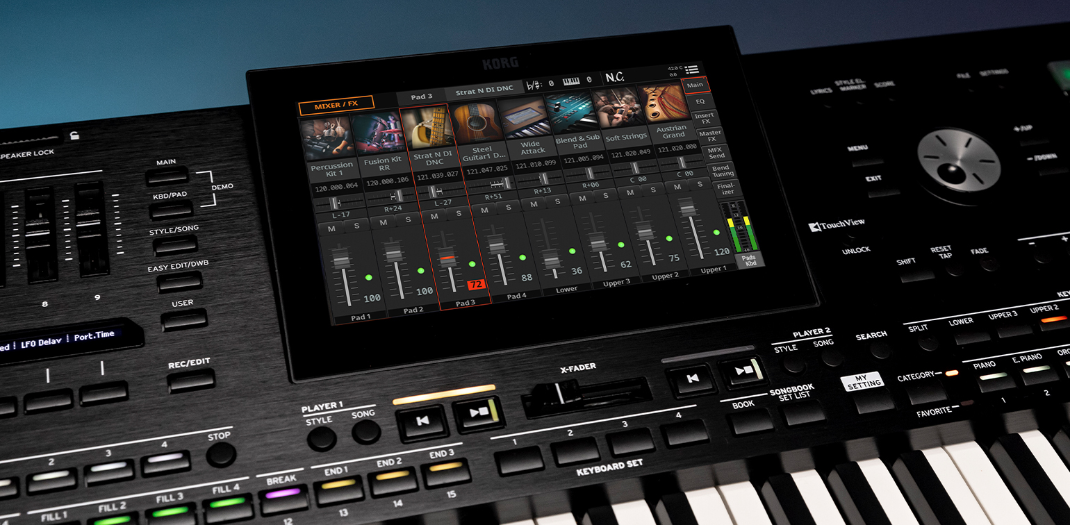Pa5X color-driven interface